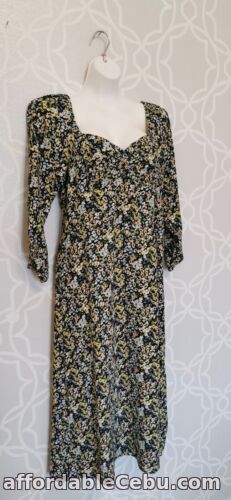 1st picture of New Ladies Great Plains MIDI Floral Dress Size 12 Occasion Summer casual sleeves For Sale in Cebu, Philippines