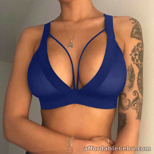 1st picture of Women's Sexy Hollow Triangle Bra Sport Yoga Push Up Bralettes Lingerie Underwear For Sale in Cebu, Philippines