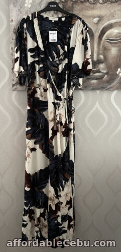 1st picture of NEXT Floral Wrap Maxi Dress BNWT Plus Size 18 TALL Wedding Holiday Races For Sale in Cebu, Philippines