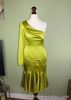 Karen Millen BNWT yellow SILK one shoulder dress size 8 UK £160