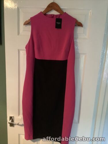 1st picture of BNWT Womens Next Pink, Black, Sleeveless Shift Dress. Size 14 For Sale in Cebu, Philippines