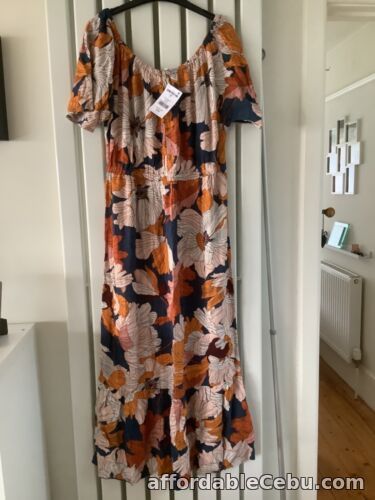 1st picture of Next floral off shoulder midi dress sz 14 tall bnwt For Sale in Cebu, Philippines