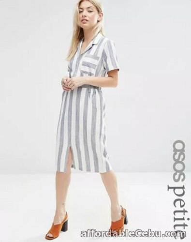 1st picture of Asos beautiful comfortable short sleeve shirt dress in stripe Brand new 14 For Sale in Cebu, Philippines