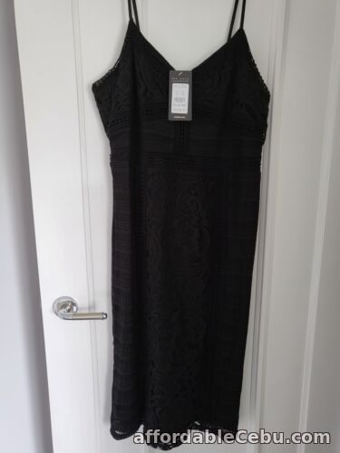 1st picture of New Look NEW BNWT ladies Size 12 Black Dress Sleeveless Was £32.99 lace For Sale in Cebu, Philippines