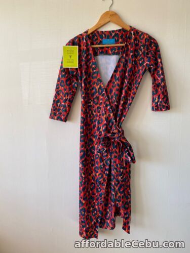 1st picture of OTTILLIE POP RED ANIMAL LEOPARD PRINT WRAP DRESS SMALL UK 8 BNWT NEW 218 For Sale in Cebu, Philippines