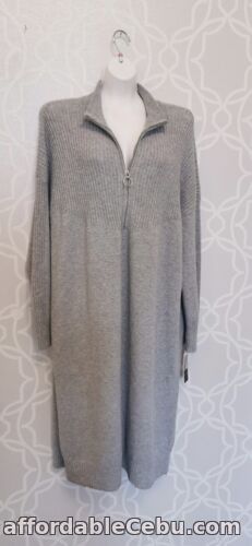 1st picture of New grey Design History Wool Jumper Dress Grey Midi Size 20 Plus Size spring For Sale in Cebu, Philippines