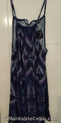 1st picture of Kaleidoscope BNWT Womens Summer Zigzag Print Dress Navy Blue in Size UK 8 For Sale in Cebu, Philippines