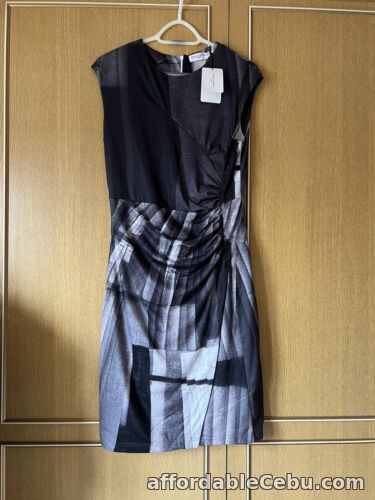 1st picture of Almost Famous Patchwork Print Jersey Dress Grey D674 GRY UK Size 16 £99 BNWT For Sale in Cebu, Philippines