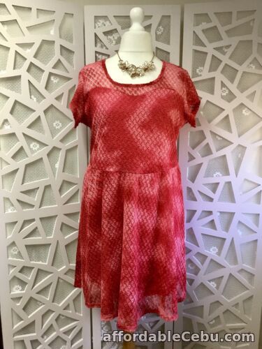 1st picture of BNWT Koko Skater Dress Size 18 Pink Lace Tie Dye For Sale in Cebu, Philippines