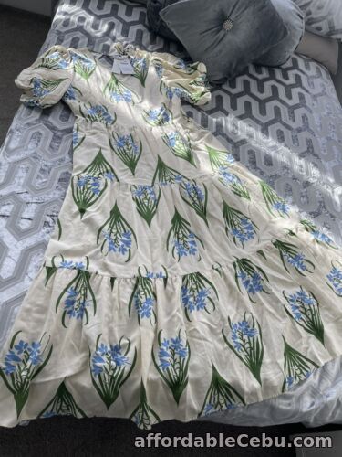 1st picture of ZARA WOMAN NWT SS22 ECRU LONG PRINT BACKLESS DRESS SIZE XL 3198/244 For Sale in Cebu, Philippines