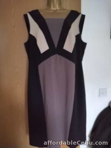 1st picture of marks and Spencer Black /brown Tailored Shift Dress Uk22 BNWT For Sale in Cebu, Philippines