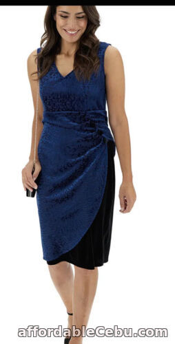 1st picture of Joe Browns Vivacious Vixen velvet evening dress size 12 BNWT Blue And Black For Sale in Cebu, Philippines