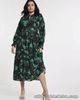 Brand New Simple Be Green Jacquard Midi Dress - Size 32