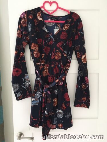 1st picture of Boohoo Dress Wrap Mini Dress Size 8 New With Tags For Sale in Cebu, Philippines