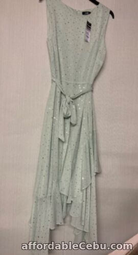 1st picture of New Wallis Pale Green Lined Sleeveless Dress UK 14 Christmas Party Wedding For Sale in Cebu, Philippines