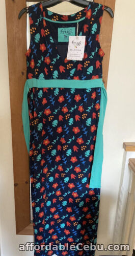 1st picture of BNWT Beautiful Size 8 Frugi Bloom Maternity Nursing Maxi Dress Indigo Floral For Sale in Cebu, Philippines