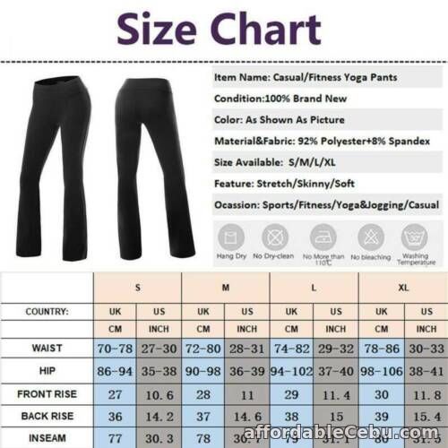 1st picture of Women High Waist Foldover Yoga Pants Bootcut Flare Wide Leg Leggings Fitness Gym For Sale in Cebu, Philippines