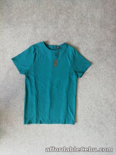 1st picture of Size 16 Teal Pied A Terre Dress Tunic Shift Peacock Blue BNWT Work Office Event For Sale in Cebu, Philippines