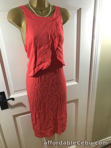 1st picture of M & S Collection Coral / Orange Dress, UK 12 R, New with Tag For Sale in Cebu, Philippines