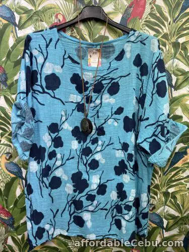 1st picture of New cotton top with necklace one size 12/14/16/18 For Sale in Cebu, Philippines