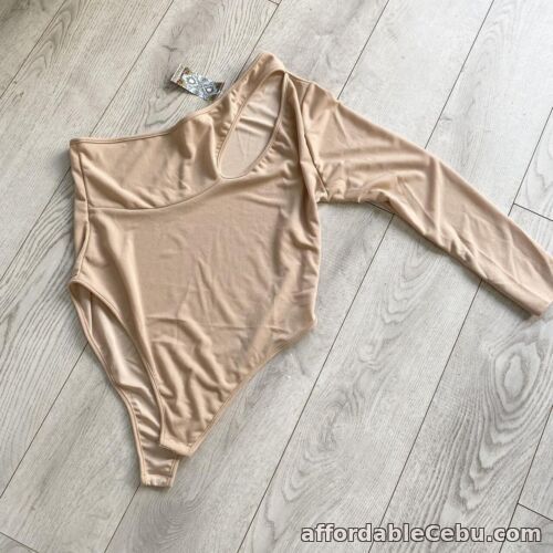 1st picture of Boohoo plus cut out long sleeve split bodysuit stone 28 brand new with tags For Sale in Cebu, Philippines