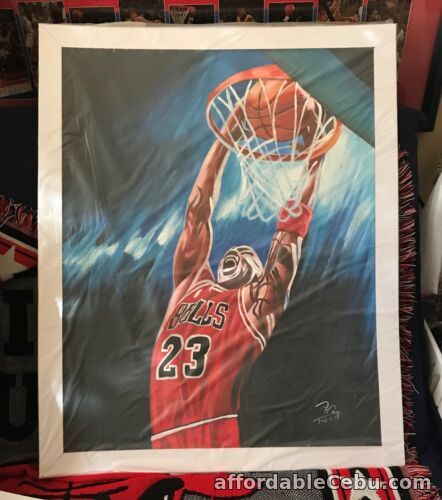 1st picture of Michael Jordan Oil Painting on Canvass 20" x 24" #MJ01 For Sale in Cebu, Philippines