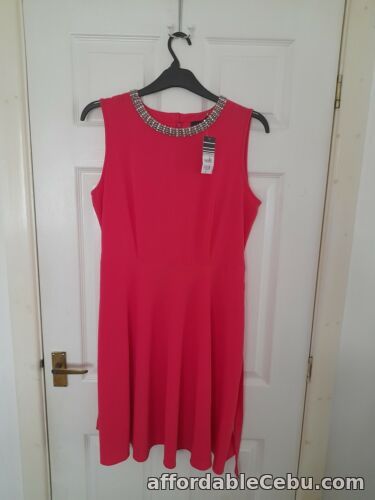 1st picture of Wallis Pink Sleeveless Occasion Dress Size 14 ,with beads For Sale in Cebu, Philippines