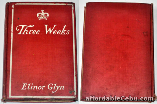 1st picture of 1907 THREE WEEKS Book Erotic Romance By Elinor Glyn US New York 1st Edition For Sale in Cebu, Philippines