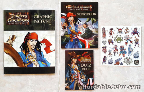 1st picture of DISNEY Pirates of the Caribbean GRAPHIC NOVEL STORYBOOK QUIZ BOOK STICKERS SET For Sale in Cebu, Philippines