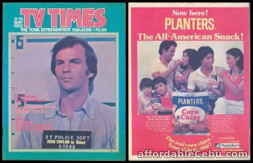1st picture of 1982 Philippines TV TIMES MAGAZINE Josh Taylor #49 For Sale in Cebu, Philippines