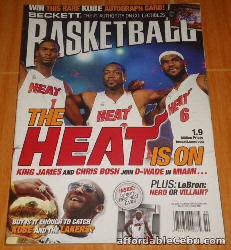 1st picture of LEBRON WADE BOSH KOBE BECKETT BASKETBALL #227 SEPT. '10 COLLECTIBLE MAGAZINE For Sale in Cebu, Philippines