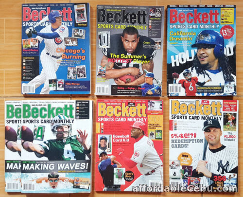 1st picture of 2008 Beckett Magazines Tiger Woods Michael Phelps Ken Griffey Favre Jeter LOT For Sale in Cebu, Philippines