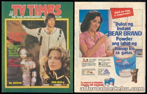 1st picture of 1982 Philippines TV TIMES MAGAZINE Erin Gray #31 For Sale in Cebu, Philippines