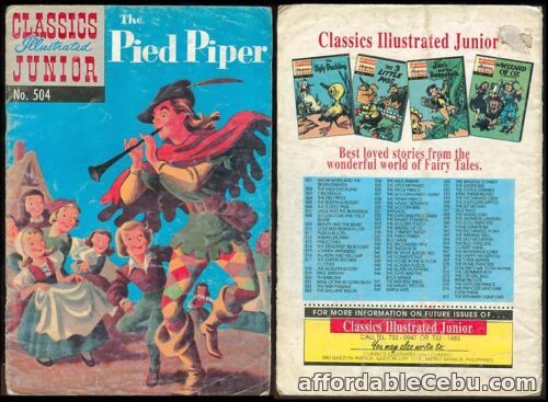 1st picture of Philippine Classic Illustrated Junior COMICS The Pied Piper For Sale in Cebu, Philippines