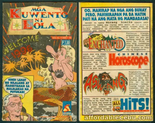 1st picture of 1996 Philippines MGA KUWENTO NI LOLA KOMIKS Ang Kaluluwa COMICS #91 For Sale in Cebu, Philippines