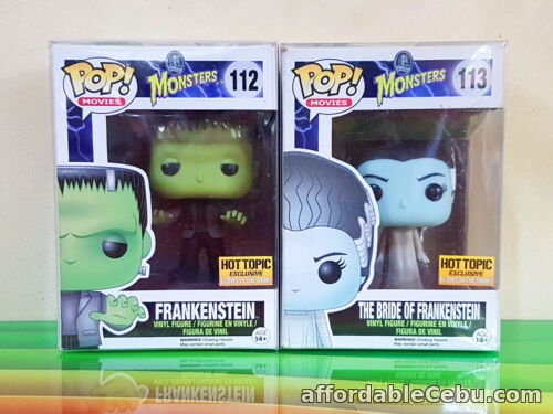 1st picture of Funko Pop Frankenstein and Bride GITD Glow in the Dark HOT TOPIC EXCLUSIVE LOT For Sale in Cebu, Philippines