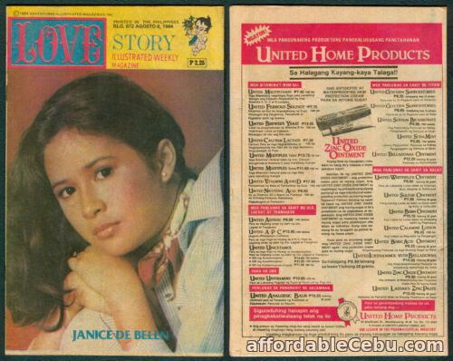 1st picture of 1984 Philippines LOVE STORY KOMIKS MAGASIN Janice De Belen #672 Comics For Sale in Cebu, Philippines