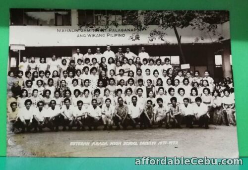 1st picture of Esteban Abada High School Faculty Authentic Photo 7×11 inches 1971-1972 For Sale in Cebu, Philippines