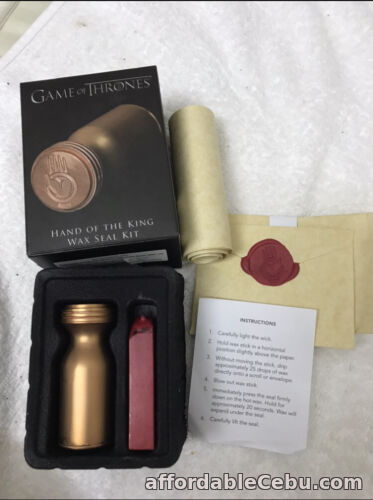 1st picture of Collectible Game Of Thrones Hand Of the King Wax Seal Kit For Sale in Cebu, Philippines