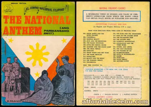 1st picture of Philippine National Classic Illustrated Komiks THE NATIONAL ANTHEM Comics For Sale in Cebu, Philippines