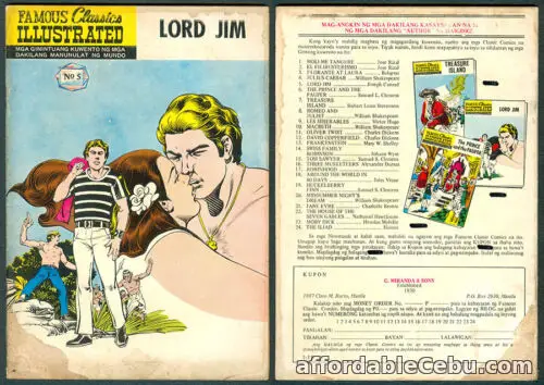1st picture of Philippine Famous Classic Illustrated Komiks LORD JIM Comics For Sale in Cebu, Philippines
