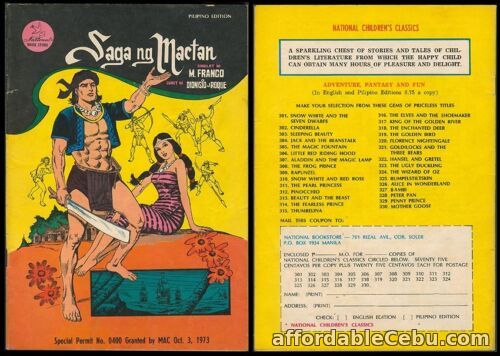 1st picture of Philippine National Classic Illustrated Komiks SAGA NG MACTAN Comics For Sale in Cebu, Philippines