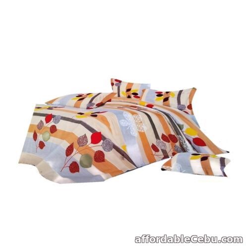 1st picture of Cherry Linen Comforter 4-piece Set (Multicolor) ZYW For Sale in Cebu, Philippines