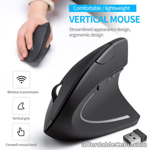 1st picture of Optical Ergonomic 2.4GHz USB Wireless Vertical Mouse for Laptop PC Computer UK For Sale in Cebu, Philippines