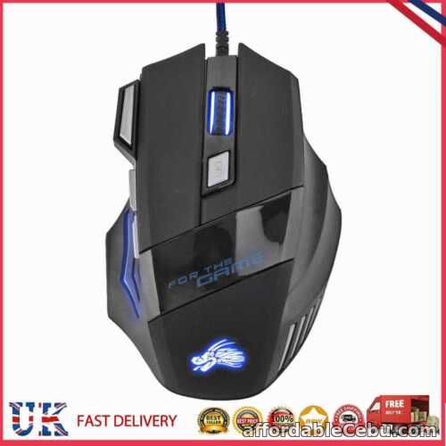 1st picture of Gaming Mouse 7-Color Backlight 5500 DPI Adjustable USB Wired Optical Mice for PC For Sale in Cebu, Philippines