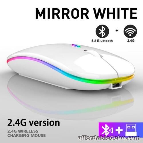 1st picture of 2.4GHz Bluetooth Wireless Mouse Rechargeable RGB Gaming Mouse 800/1200/1600DPI For Sale in Cebu, Philippines