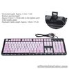 Keyboard USB Wired Cute Cartoon For Home Office Laptop Computer Black And Pink