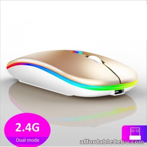1st picture of 2.4G Gaming Mouse LED Backlit Wireless Mouse Bluetooth USB Rechargeable For Sale in Cebu, Philippines