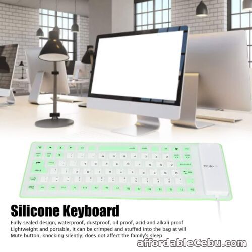 1st picture of (Green)Foldable Silicone Keyboard Lightweight Portable Silicone Keyboard With For Sale in Cebu, Philippines