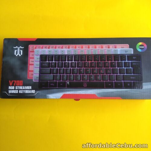 1st picture of Wired Gaming Steamer Keyboard 61 Keys Multi Colour RGB Illuminated LED Backlit For Sale in Cebu, Philippines